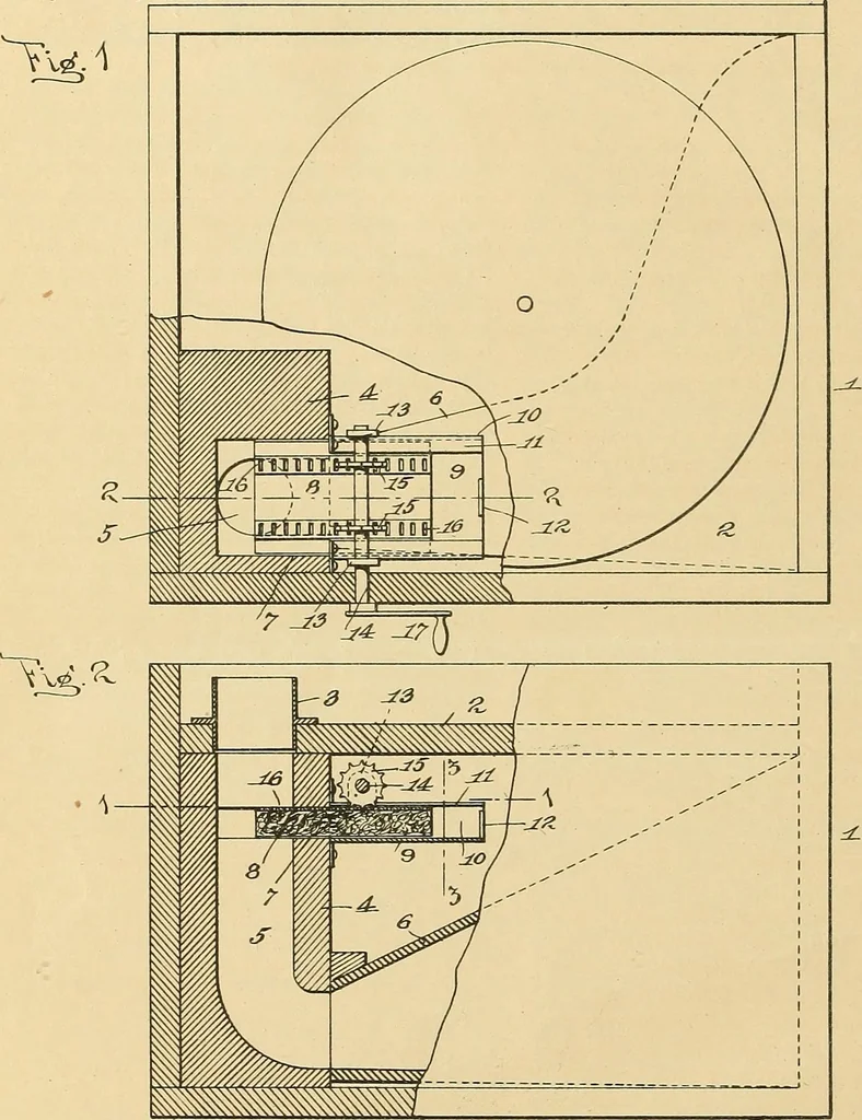 An illustration from [Graphophone patents], 1878, leaf 1223