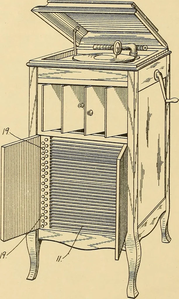 An illustration from [Graphophone patents], 1878, leaf 1235