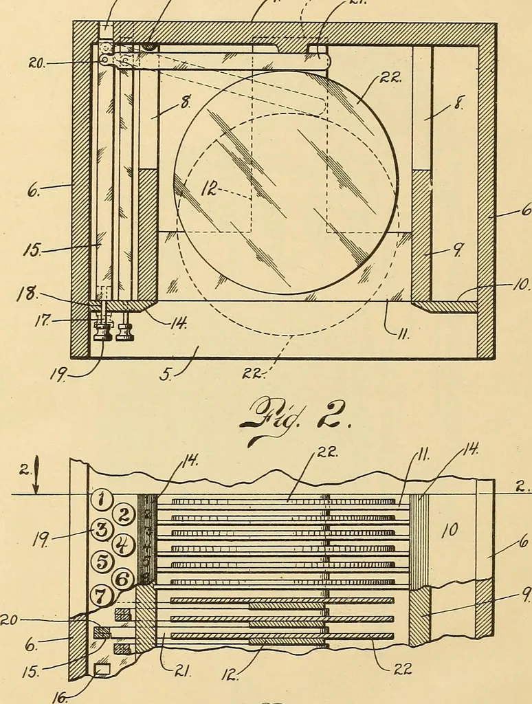 An illustration from [Graphophone patents], 1878, leaf 1237