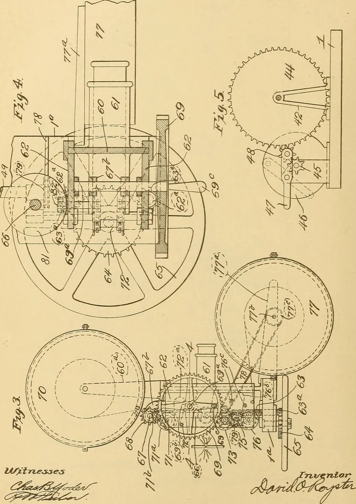 An illustration from [Graphophone patents], 1878, leaf 125