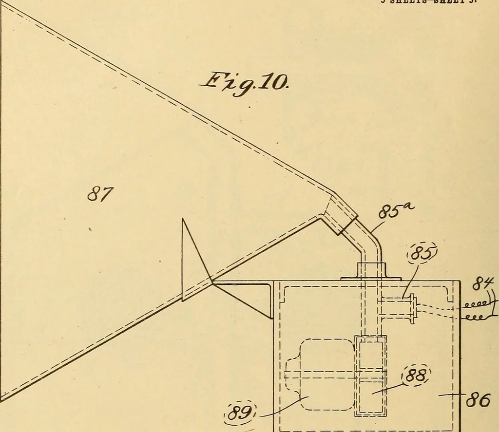 An illustration from [Graphophone patents], 1878, leaf 129