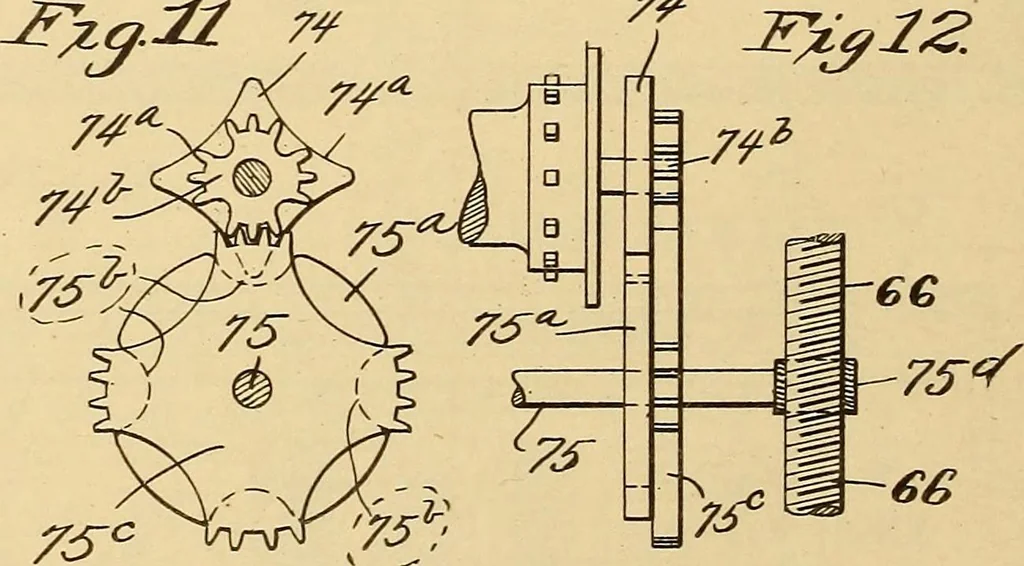 An illustration from [Graphophone patents], 1878, leaf 129