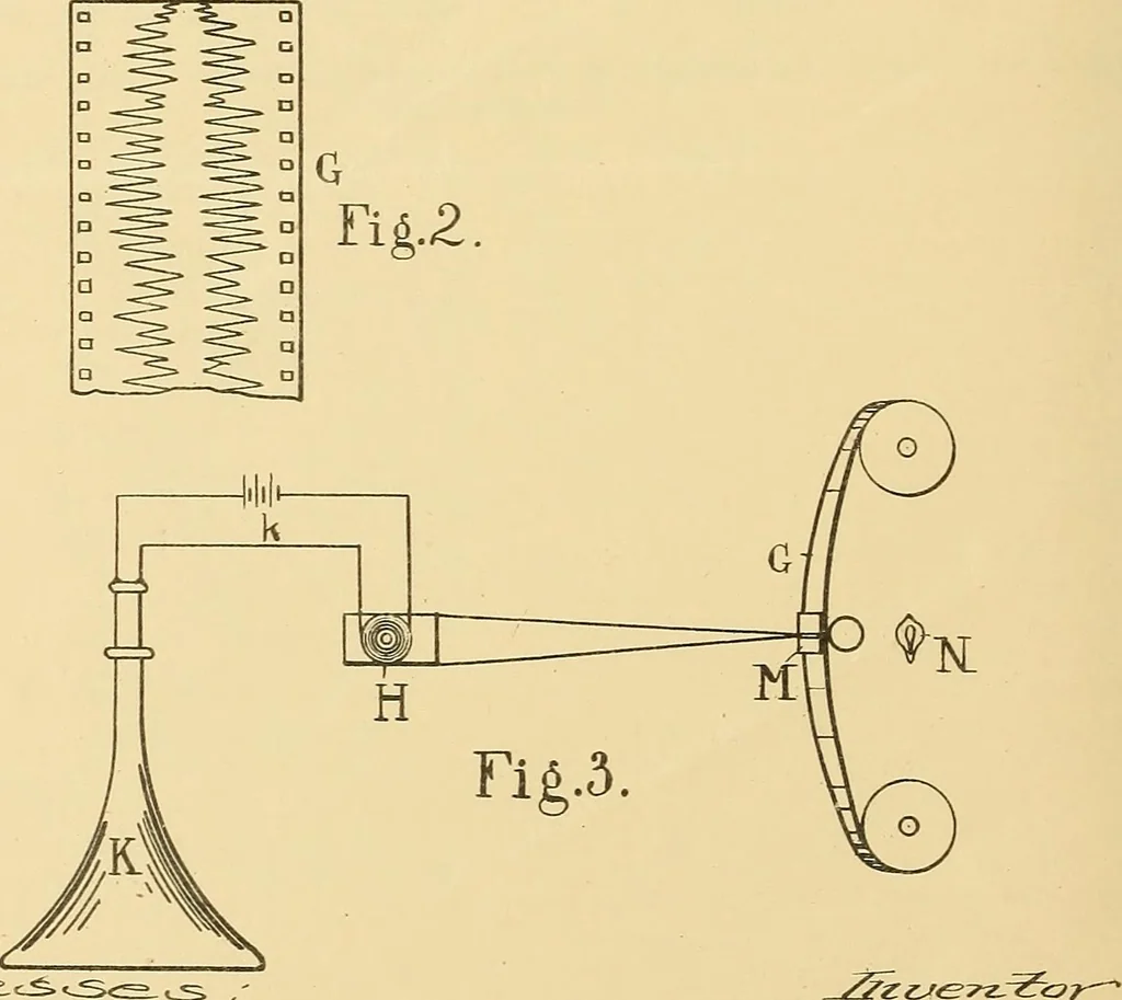 An illustration from [Graphophone patents], 1878, leaf 149