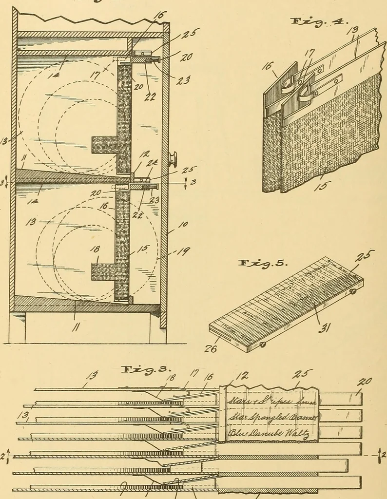 An illustration from [Graphophone patents], 1878, leaf 159