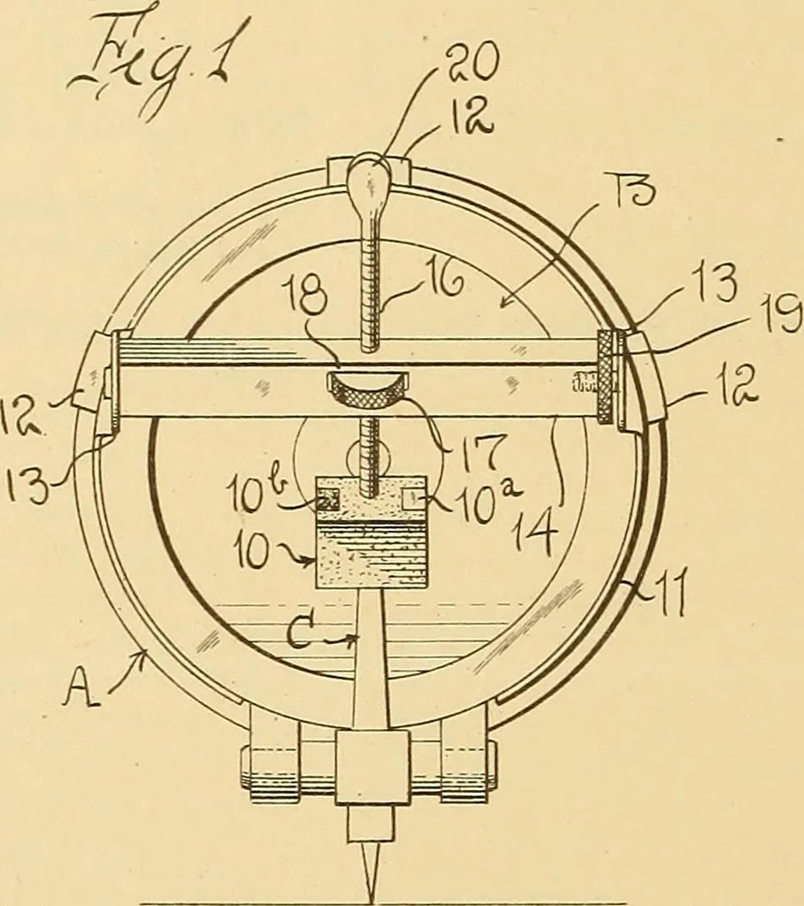 An illustration from [Graphophone patents], 1878, leaf 197