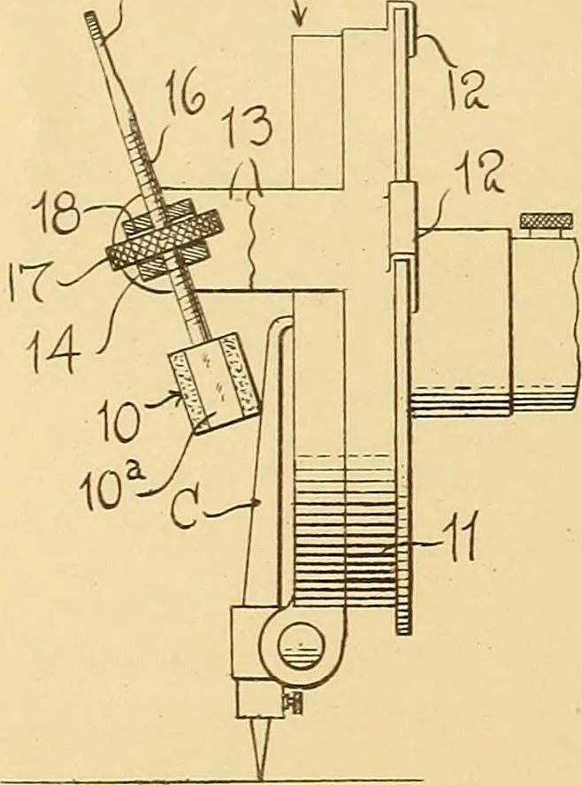 An illustration from [Graphophone patents], 1878, leaf 197