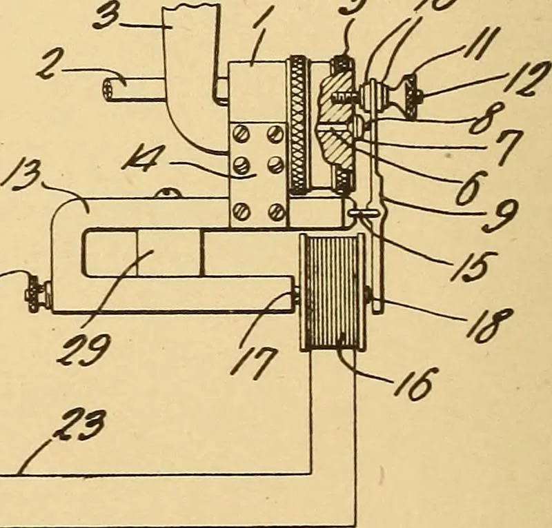 An illustration from [Graphophone patents], 1878, leaf 211
