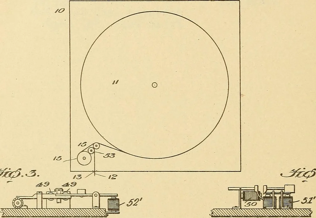 An illustration from [Graphophone patents], 1878, leaf 243