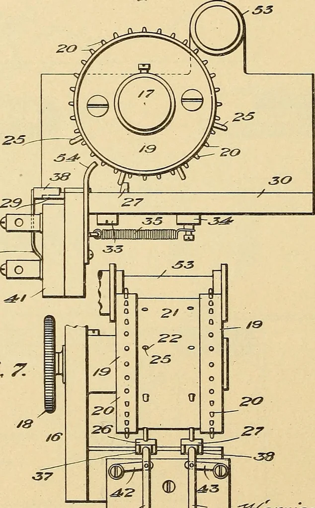 An illustration from [Graphophone patents], 1878, leaf 245