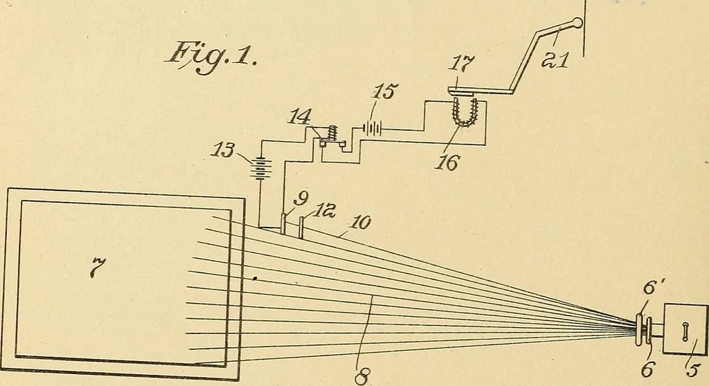 An illustration from [Graphophone patents], 1878, leaf 275