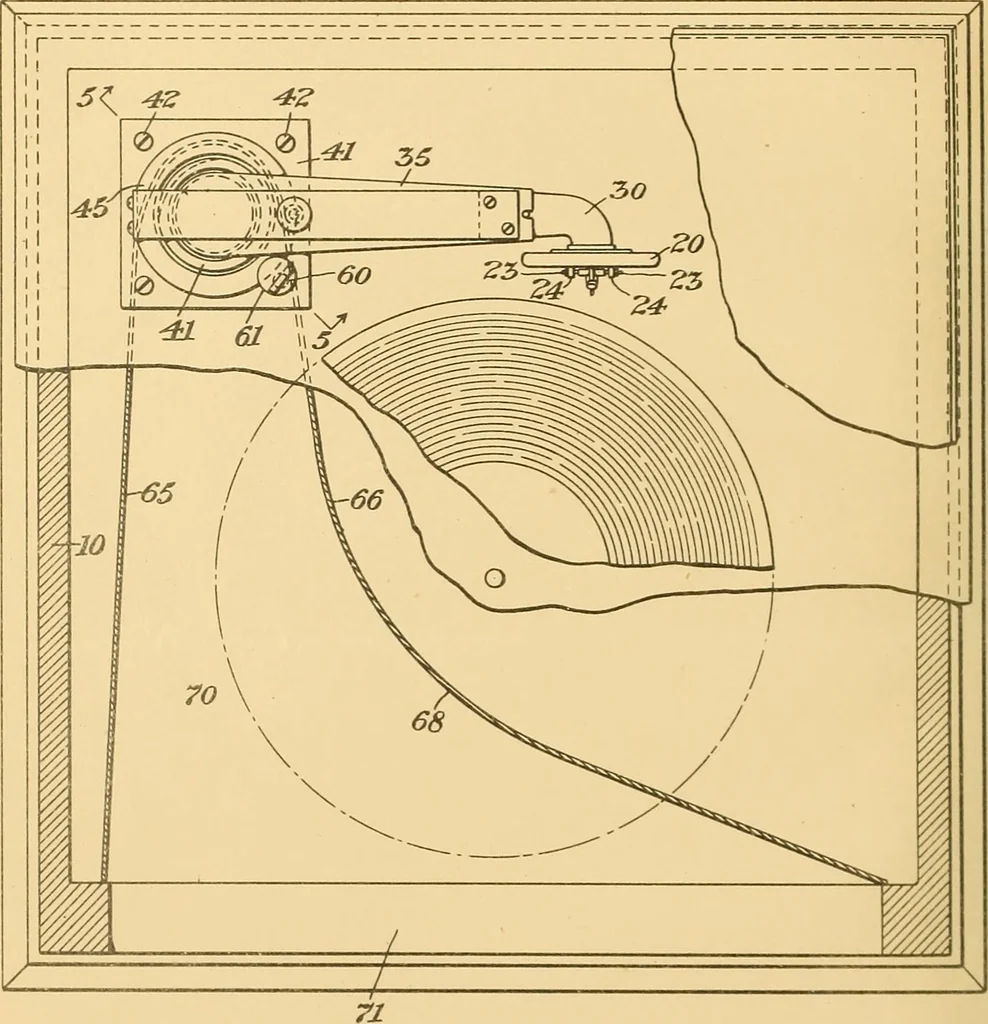 An illustration from [Graphophone patents], 1878, leaf 29