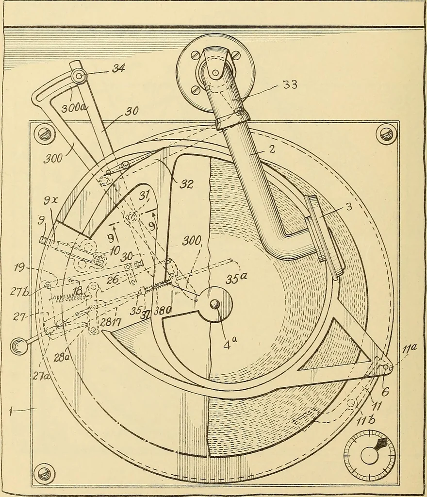 An illustration from [Graphophone patents], 1878, leaf 293