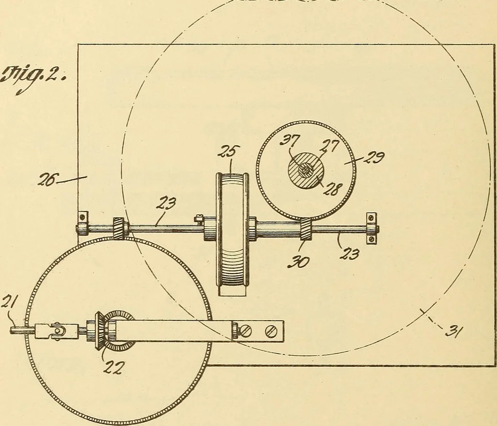 An illustration from [Graphophone patents], 1878, leaf 305