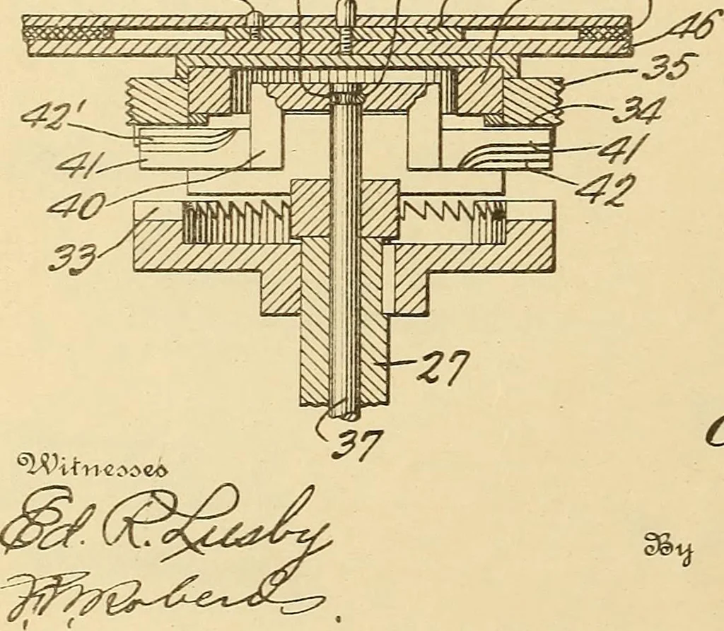 An illustration from [Graphophone patents], 1878, leaf 307