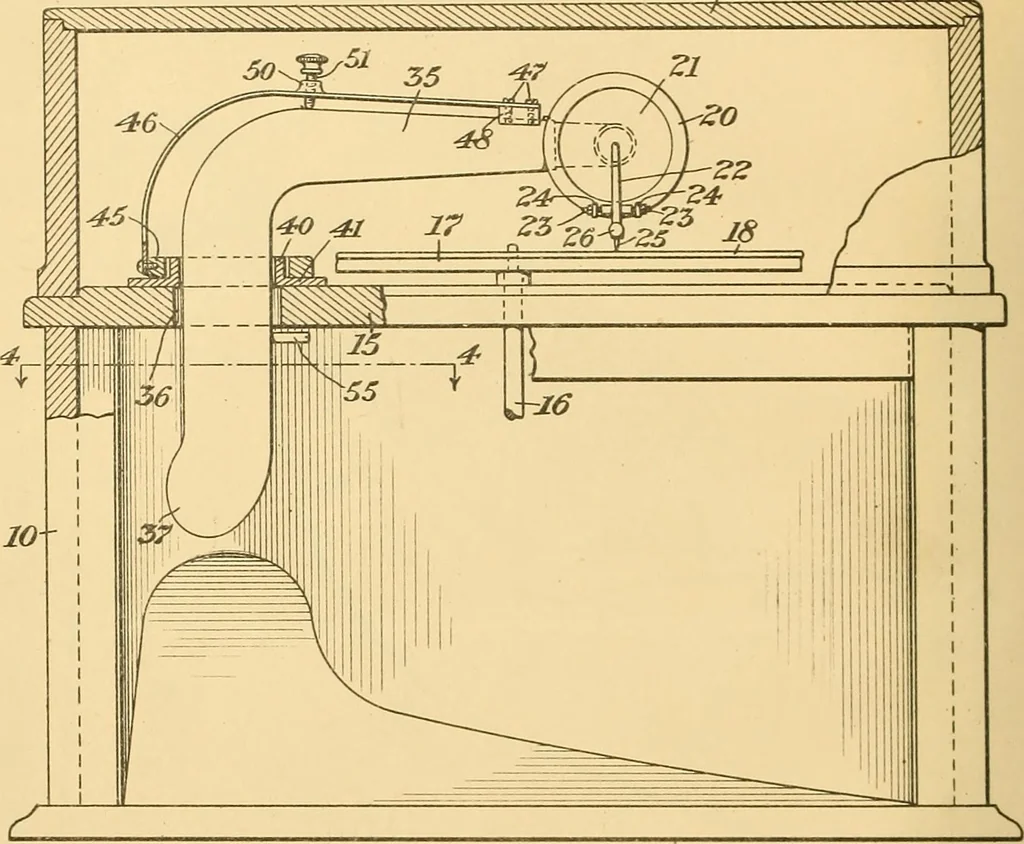 An illustration from [Graphophone patents], 1878, leaf 31