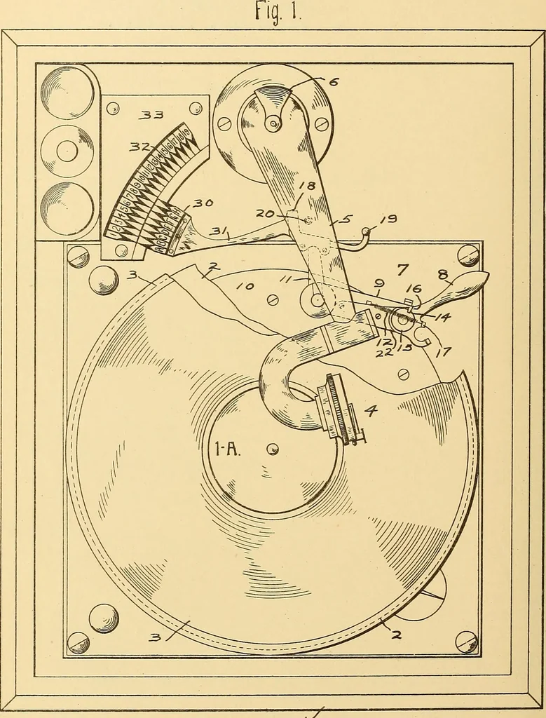 An illustration from [Graphophone patents], 1878, leaf 319