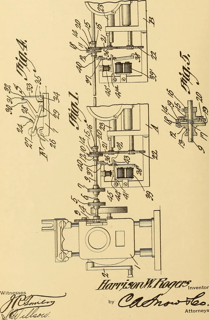 An illustration from [Graphophone patents], 1878, leaf 331
