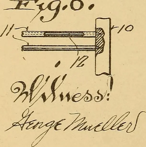 An illustration from [Graphophone patents], 1878, leaf 349