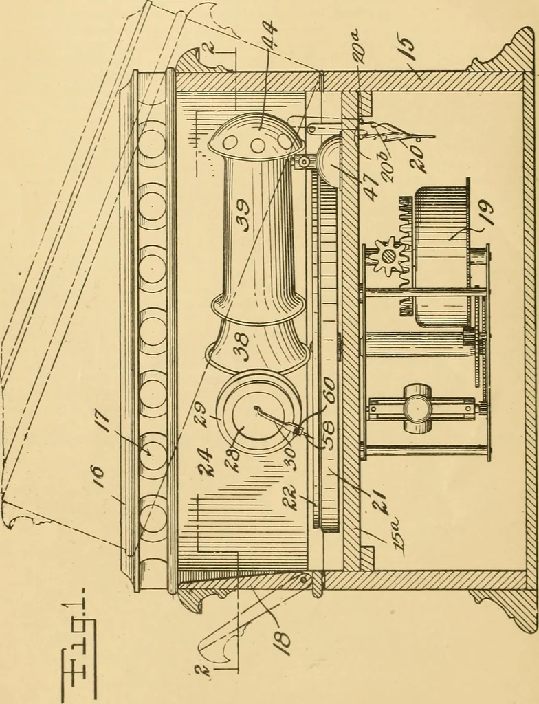An illustration from [Graphophone patents], 1878, leaf 39