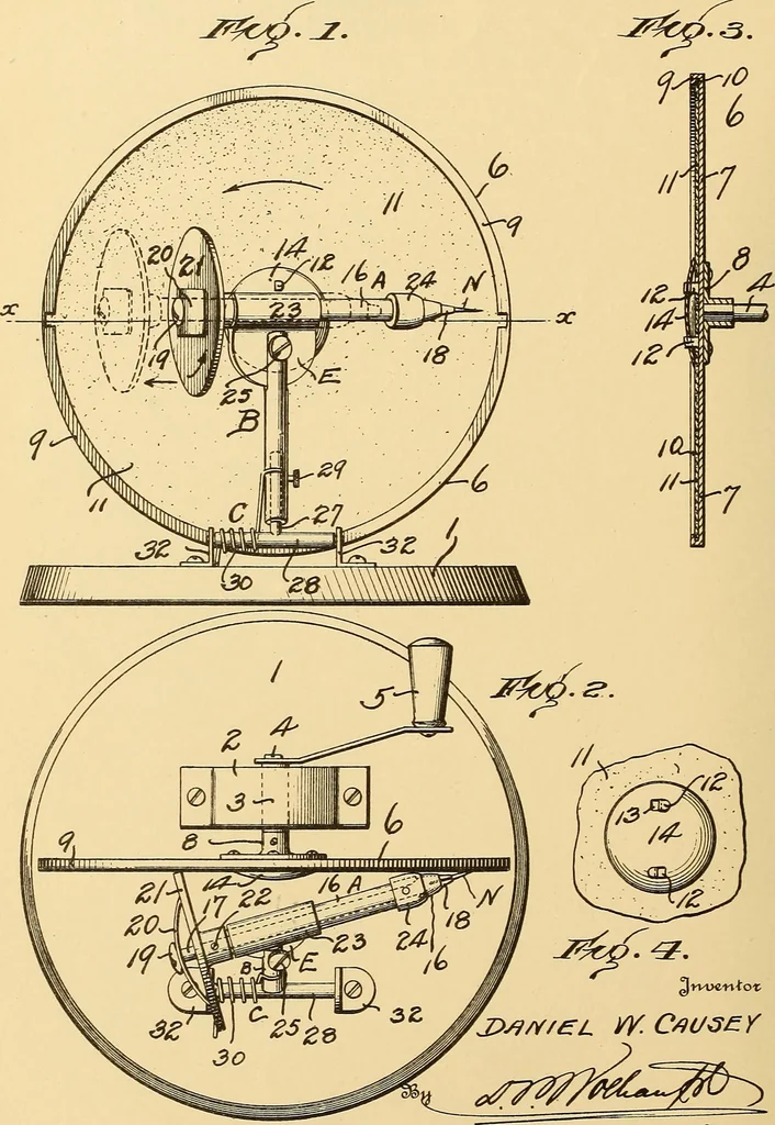 An illustration from [Graphophone patents], 1878, leaf 401