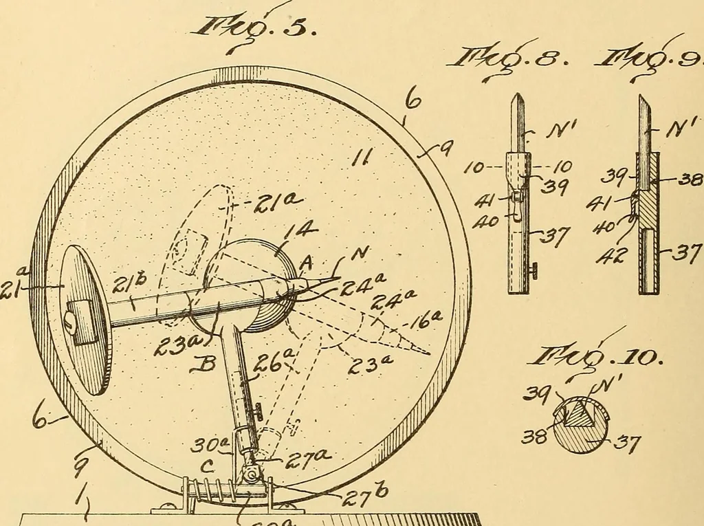 An illustration from [Graphophone patents], 1878, leaf 403