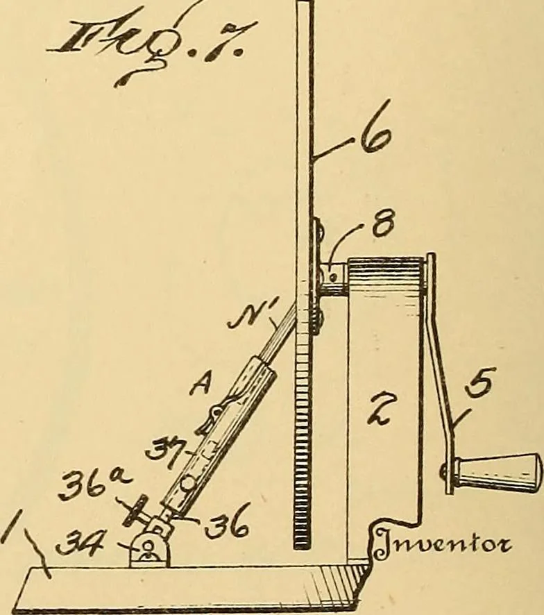 An illustration from [Graphophone patents], 1878, leaf 403