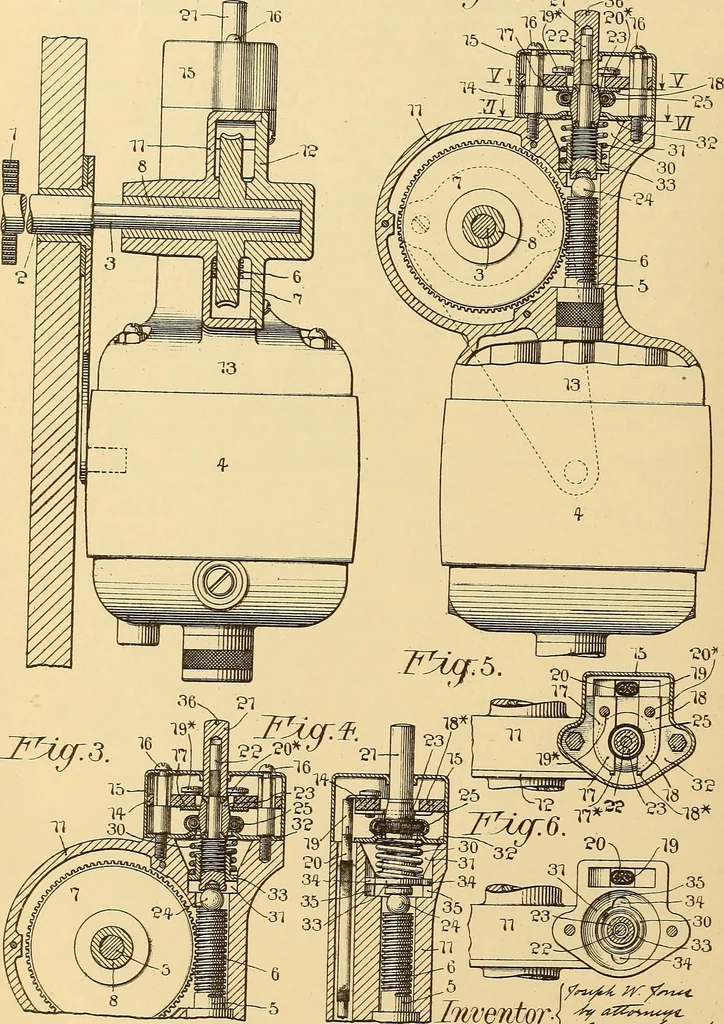 An illustration from [Graphophone patents], 1878, leaf 415