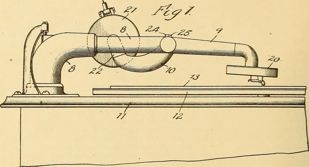 An illustration from [Graphophone patents], 1878, leaf 427