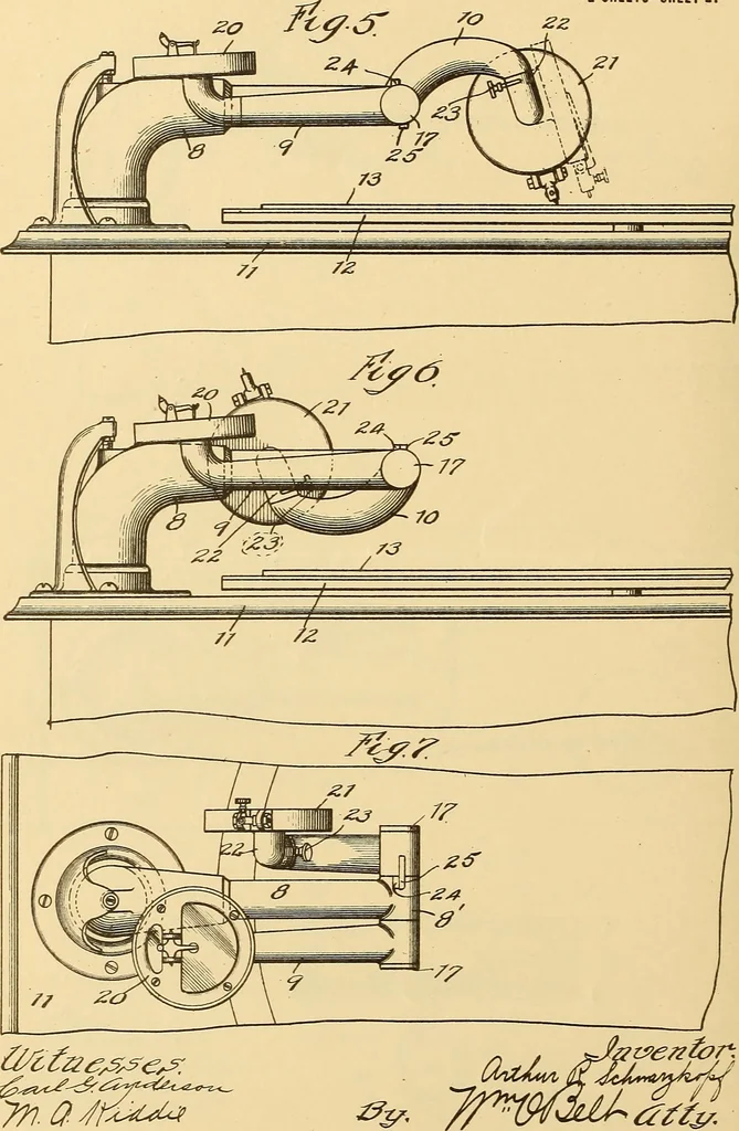 An illustration from [Graphophone patents], 1878, leaf 429