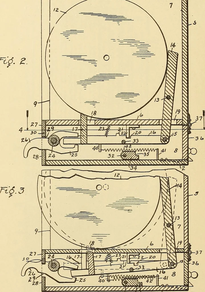 An illustration from [Graphophone patents], 1878, leaf 467