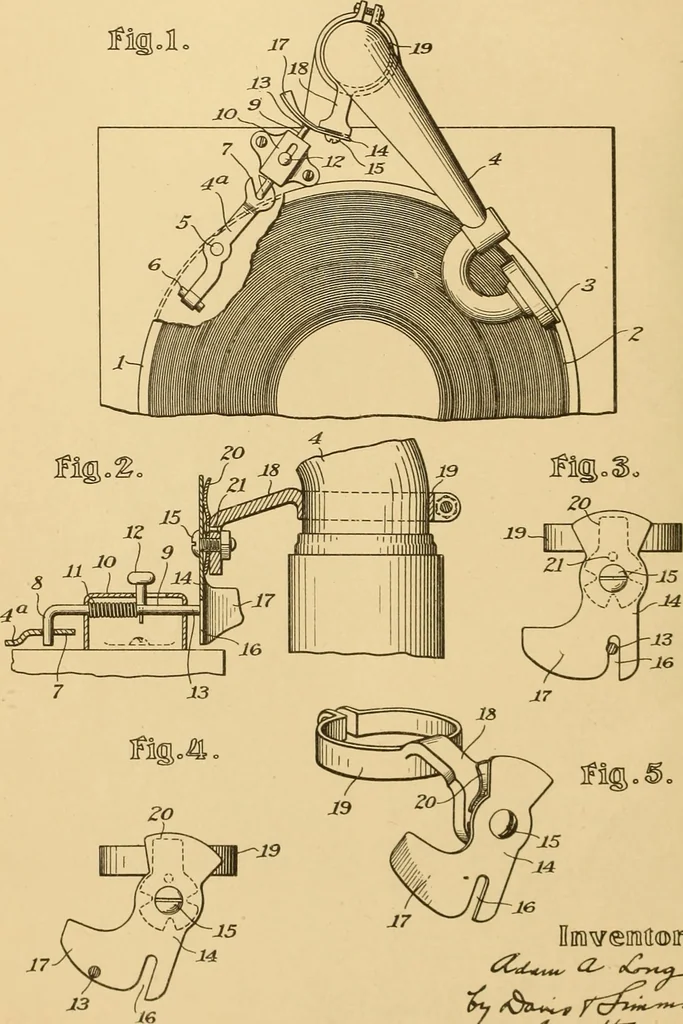 An illustration from [Graphophone patents], 1878, leaf 49