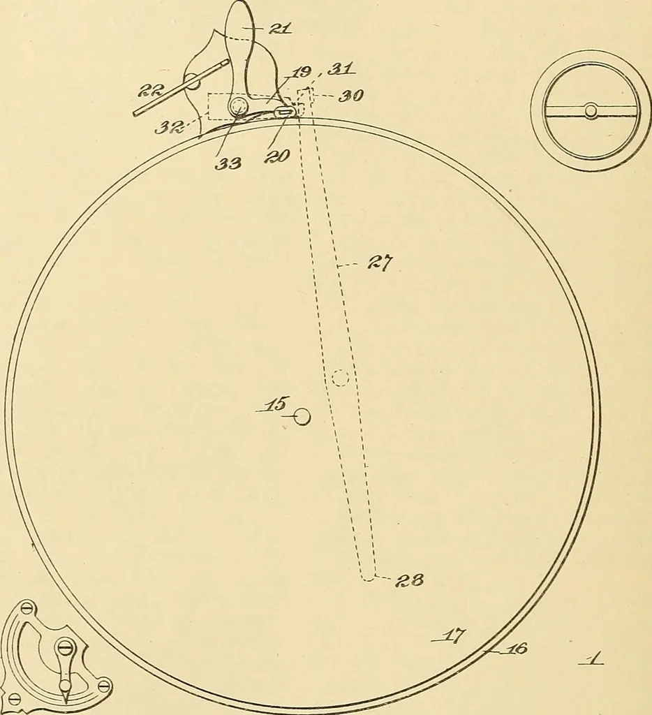 An illustration from [Graphophone patents], 1878, leaf 507