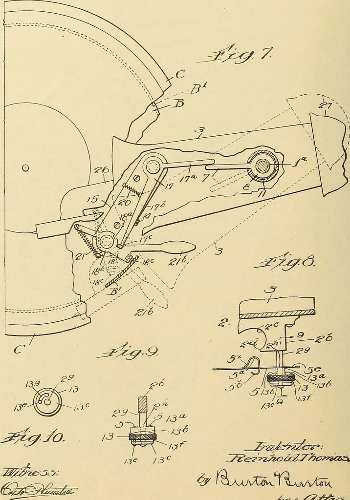 An illustration from [Graphophone patents], 1878, leaf 551