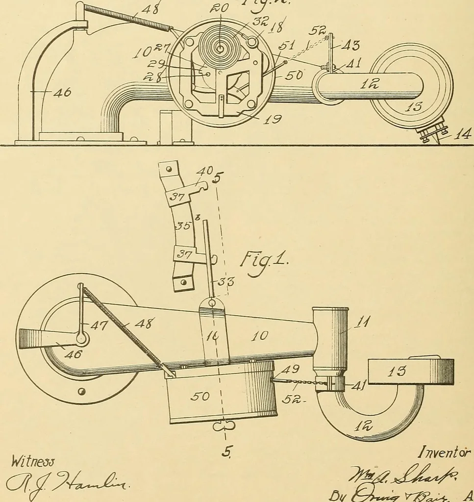 An illustration from [Graphophone patents], 1878, leaf 575