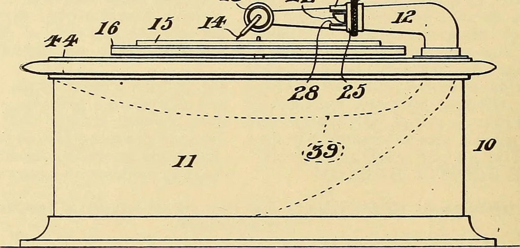 An illustration from [Graphophone patents], 1878, leaf 583