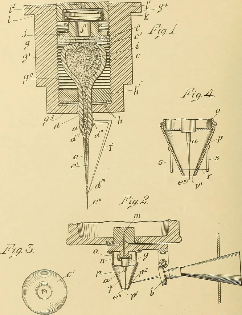 An illustration from [Graphophone patents], 1878, leaf 607
