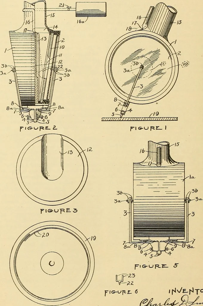 An illustration from [Graphophone patents], 1878, leaf 613