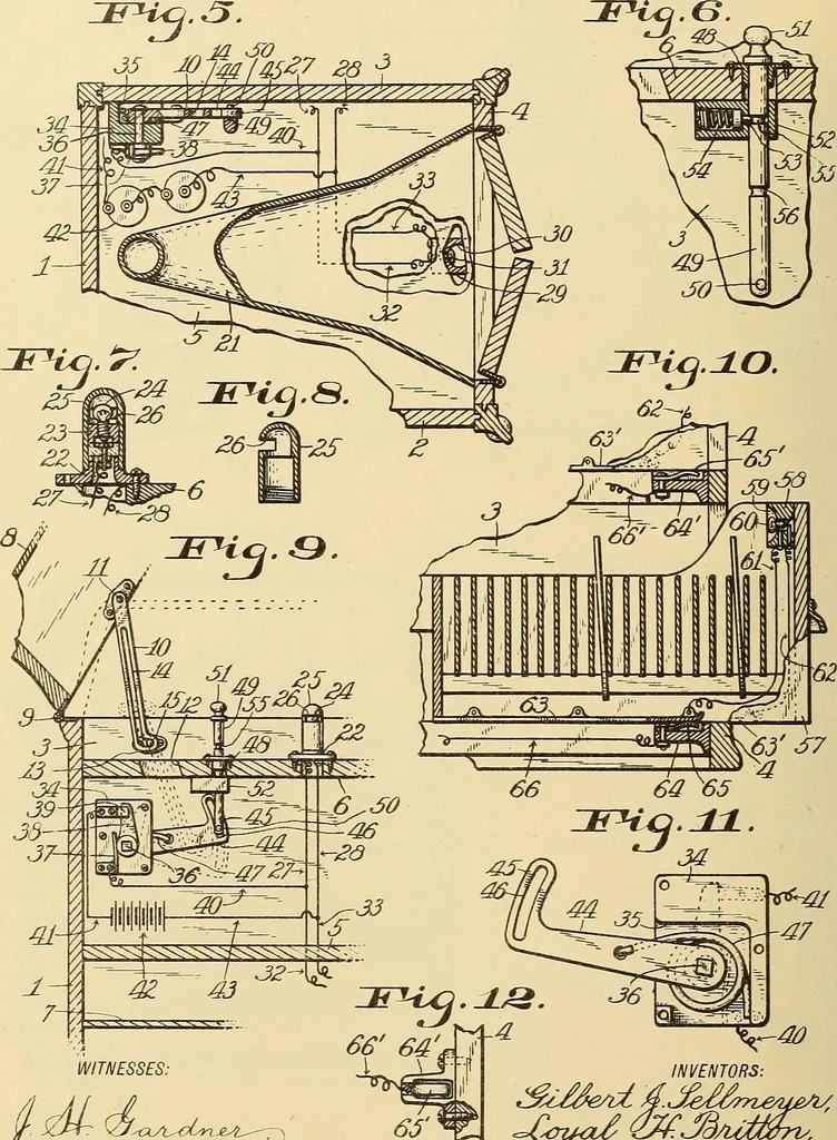 An illustration from [Graphophone patents], 1878, leaf 623