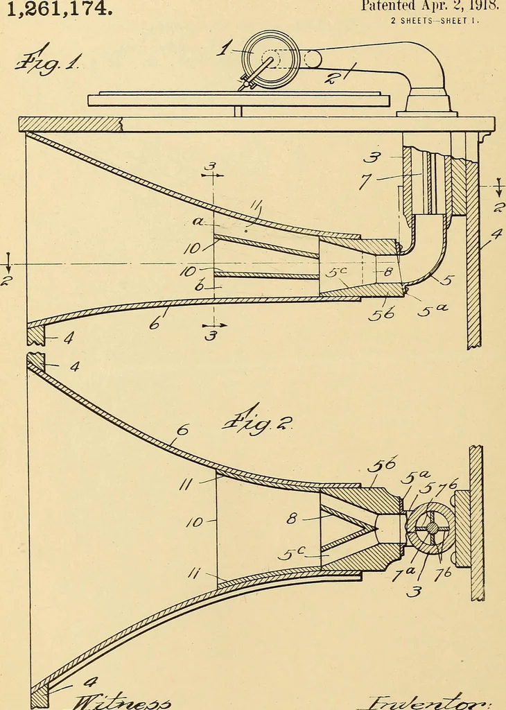 An illustration from [Graphophone patents], 1878, leaf 639