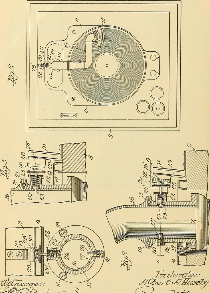 An illustration from [Graphophone patents], 1878, leaf 653