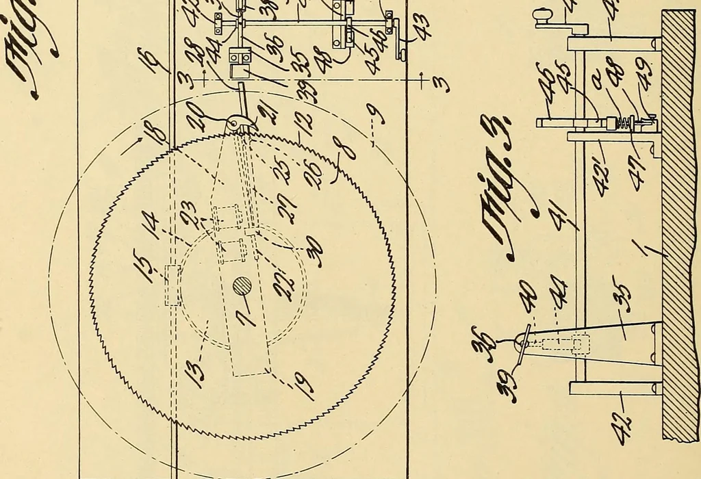 An illustration from [Graphophone patents], 1878, leaf 669