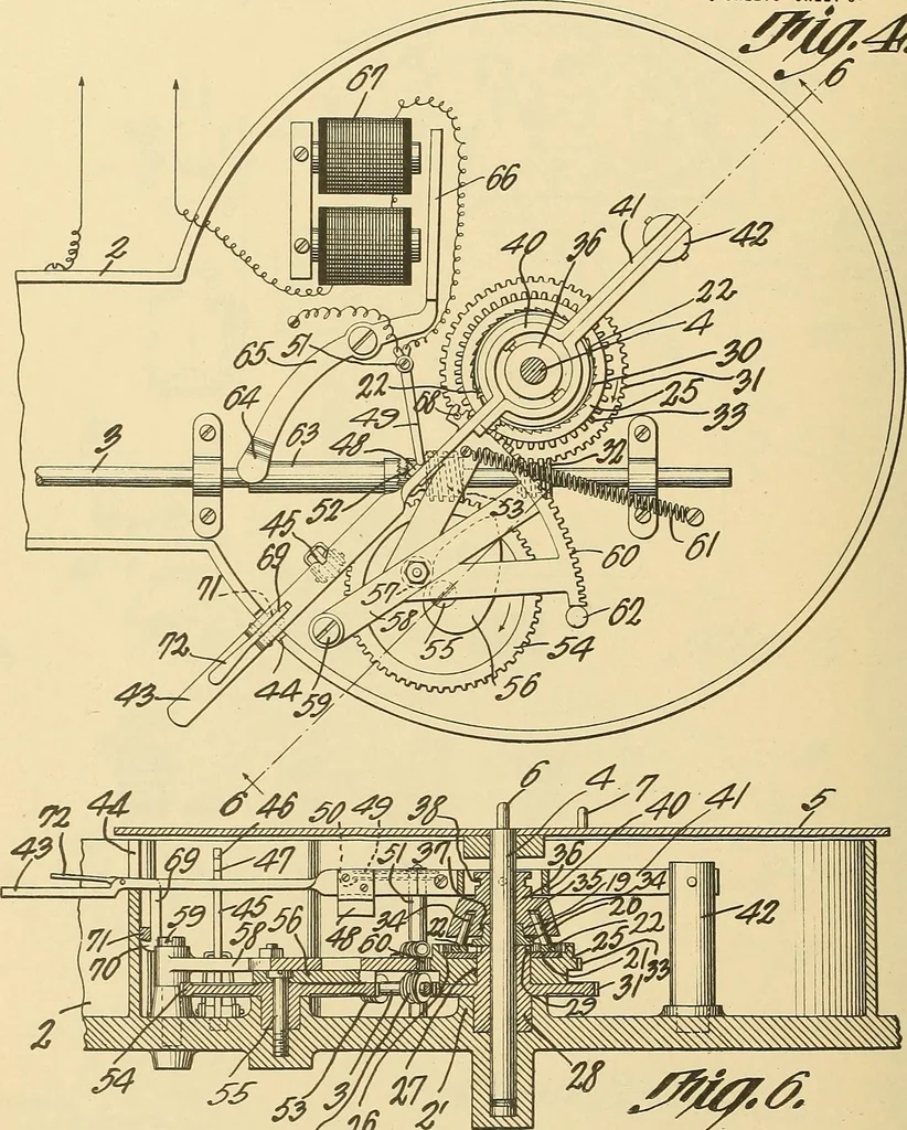 An illustration from [Graphophone patents], 1878, leaf 681