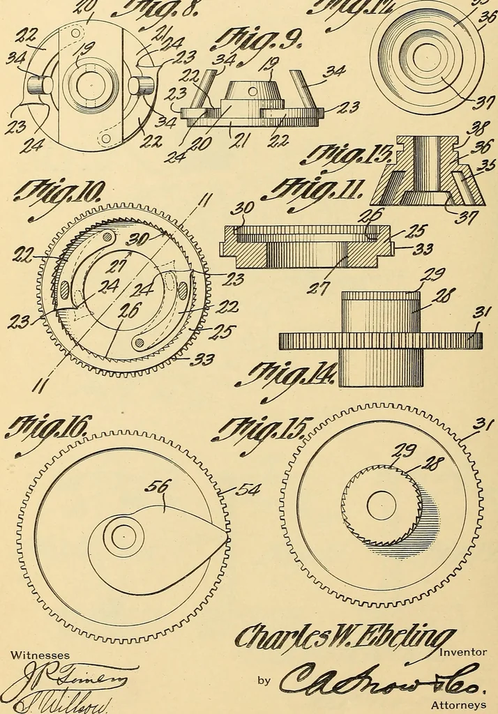An illustration from [Graphophone patents], 1878, leaf 685