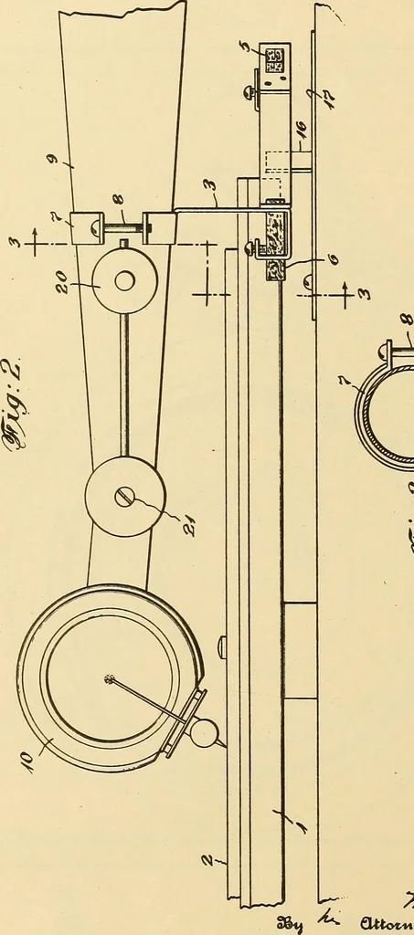 An illustration from [Graphophone patents], 1878, leaf 709
