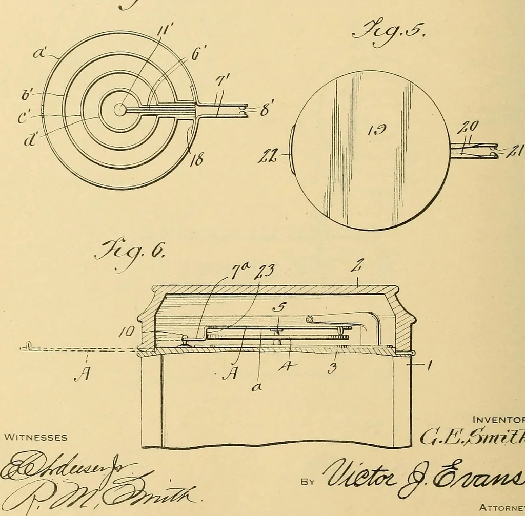 An illustration from [Graphophone patents], 1878, leaf 747