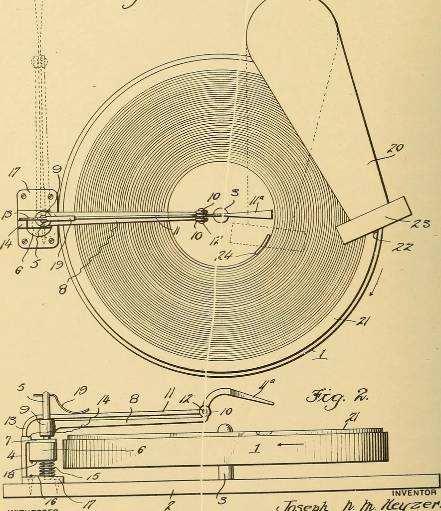 An illustration from [Graphophone patents], 1878, leaf 777
