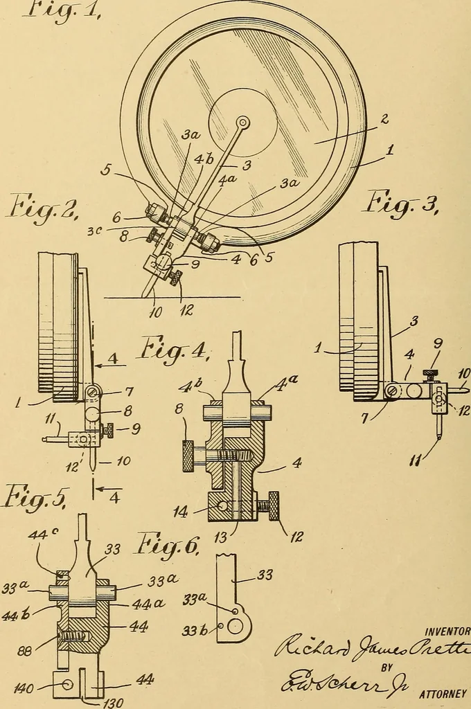 An illustration from [Graphophone patents], 1878, leaf 785