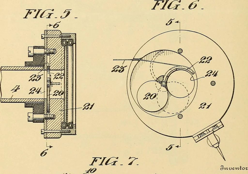 An illustration from [Graphophone patents], 1878, leaf 799