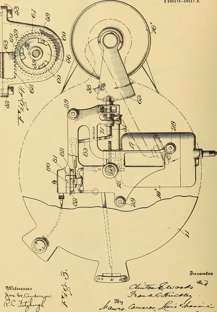 An illustration from [Graphophone patents], 1878, leaf 833