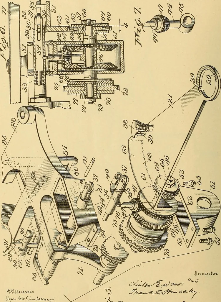 An illustration from [Graphophone patents], 1878, leaf 835